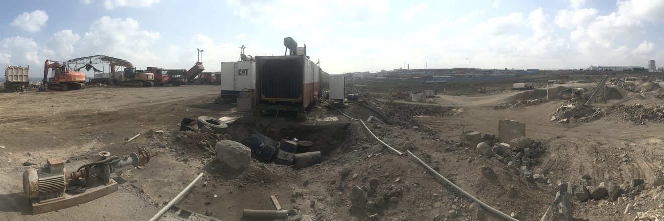 Mobile crushing and screening plant in operation at an African quarry site